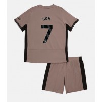 Billiga Tottenham Hotspur Son Heung-min #7 Barnkläder Tredje fotbollskläder till baby 2023-24 Kortärmad (+ Korta byxor)
